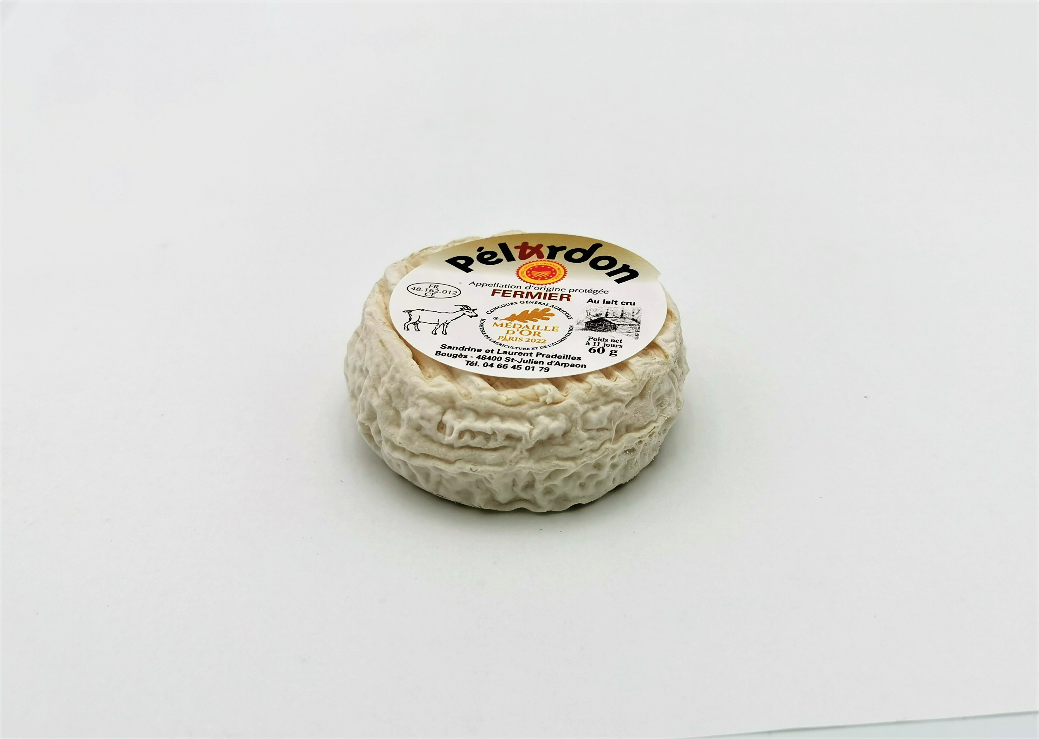Pelardon fermier AOP - Laurent Pradeilles (département de Lozère) (12x60g)